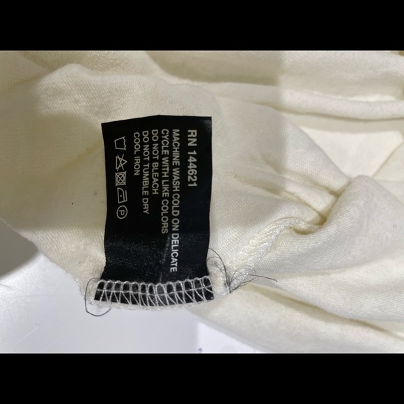 NLST ARMY tee shirt white/crème size SMALL - Picture 4 of 6